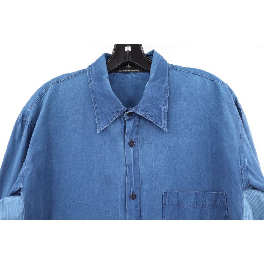 Stone Island denims button up shirt men's XL - Picture 5 of 12